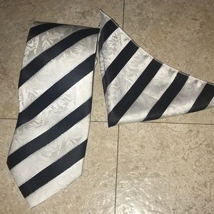 Striped Tie & Pocket Square